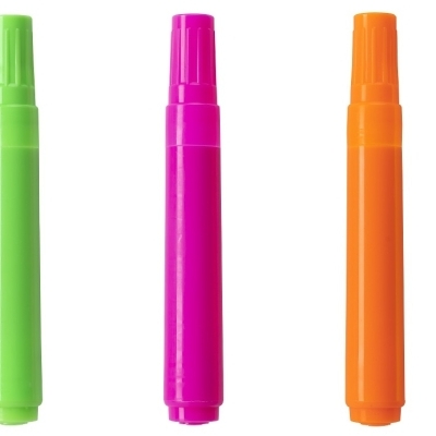 Subrayador a base de agua con tinta fluorescente